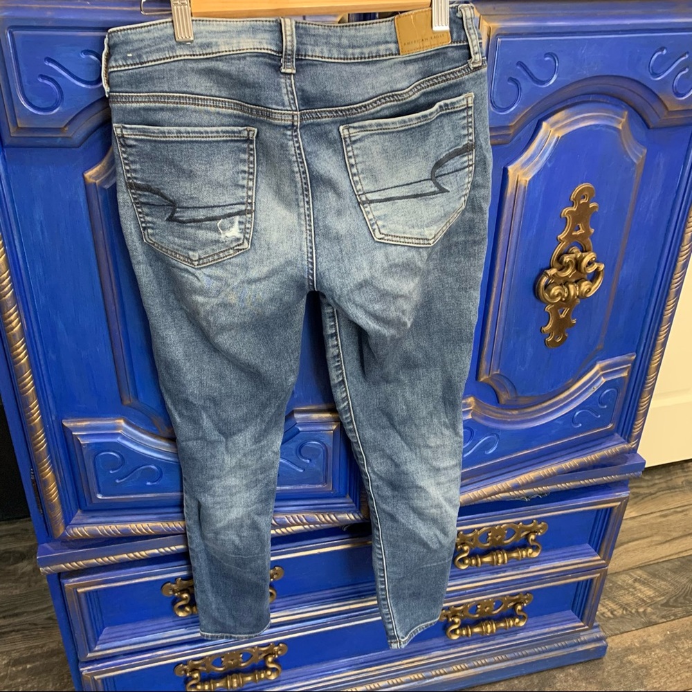American Eagle Super Stretch Skinny Jeans Size 6 - Picture 2 of 3